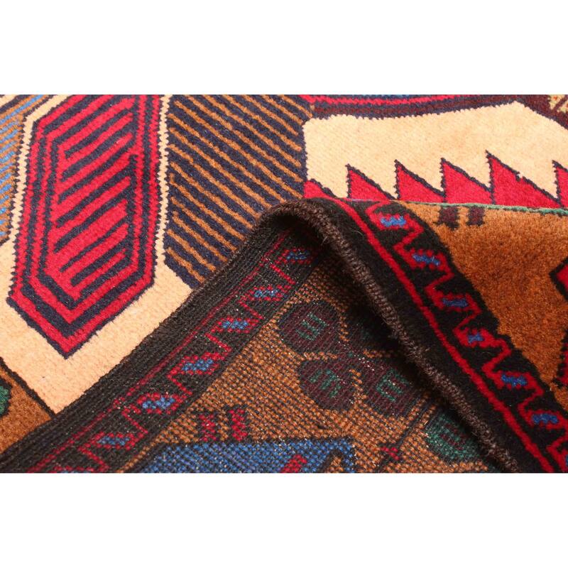 ECARPETGALLERY Hand-knotted Teimani Light Orange Wool Rug - 2'9 x 4'6