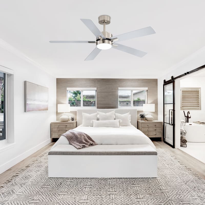52 inch 5 Blade LED Ceiling Fan with Remote and Light Kit