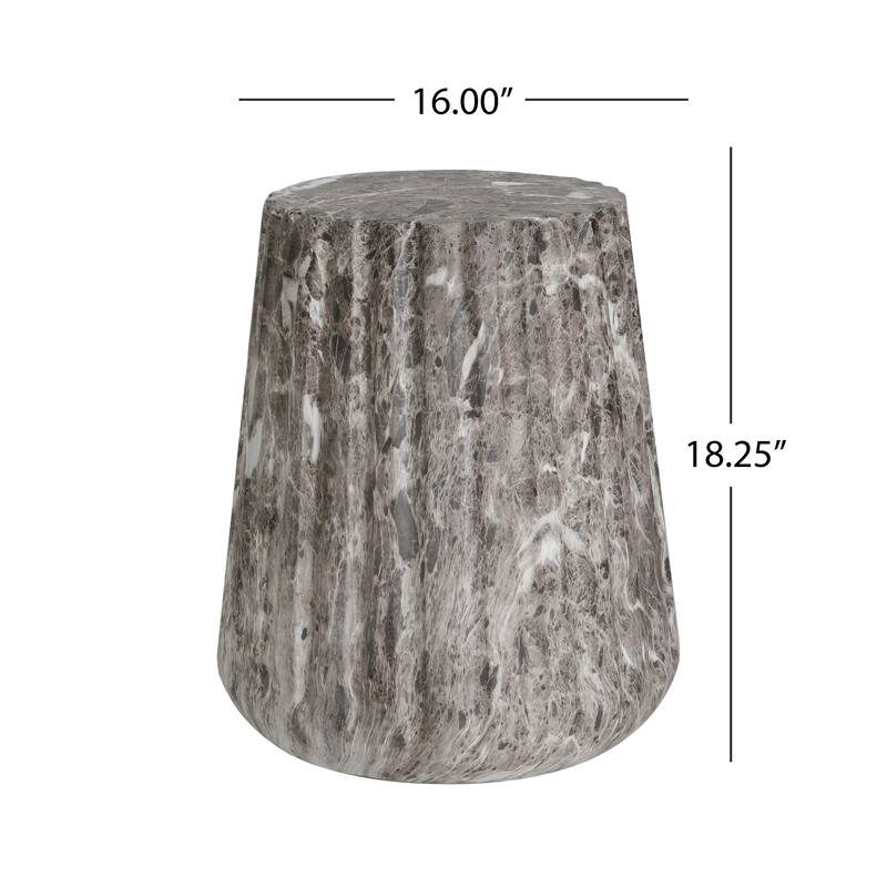 Christopher Knight Home- Sophia MGO Outdoor Carved Side Table