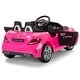 preview thumbnail 1 of 7, 12V Kids SLC300 Electric Ride-On Car with LED Lights, Horn, and Battery Power - Ages 3-6 Pink
