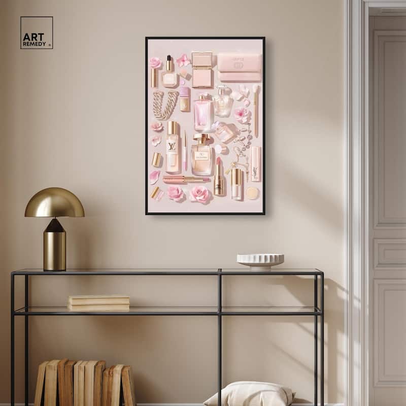 Light Make Up Accessories Canvas by Art Remedy