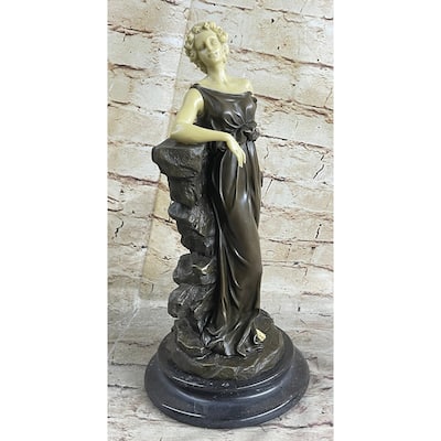 Bronze Sculpture Signed Preiss Faux Figurine And Pure Statue Figurine Figure