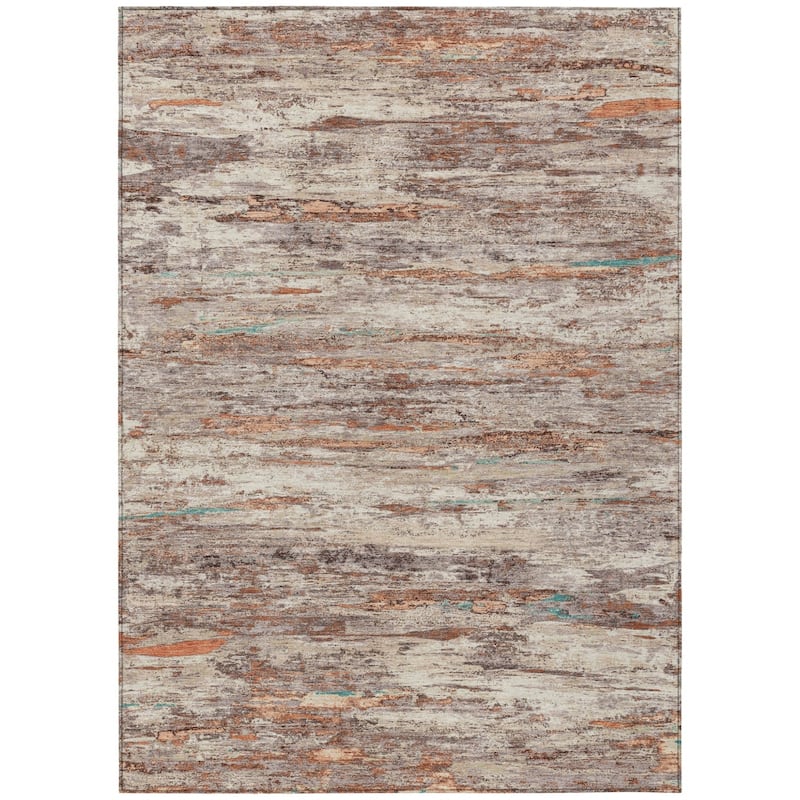 HomeRoots Abstract Transitional Rectangle Outdoor Rug