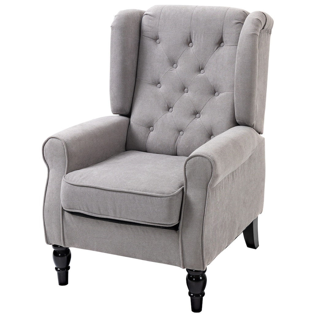 Button-Tufted Accent Chair Armchair