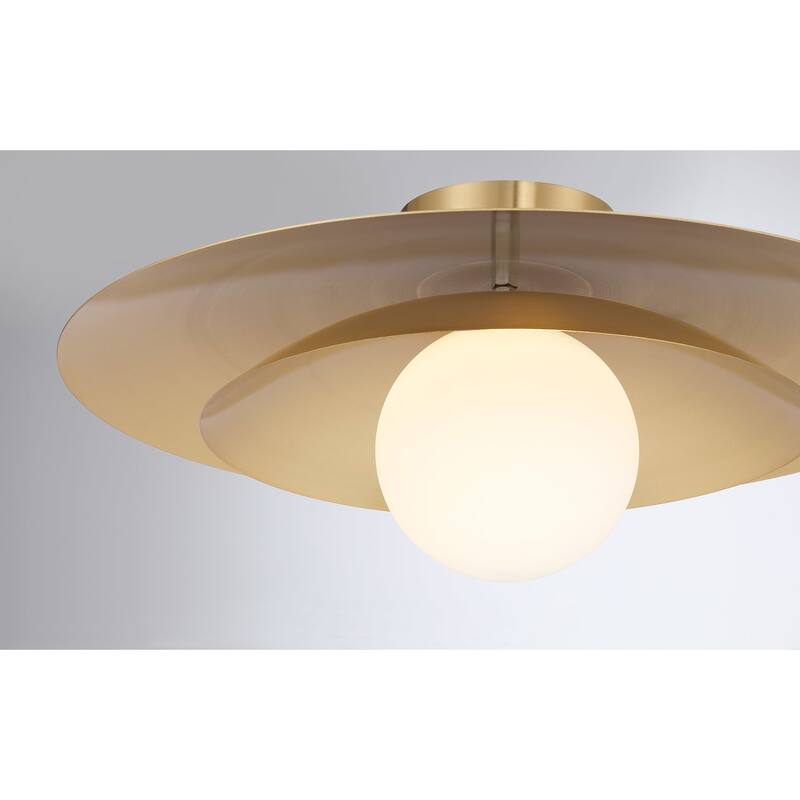 Savoy House 6-5564-1 Sherrer 20" Wide LED Semi-Flush Globe Ceiling