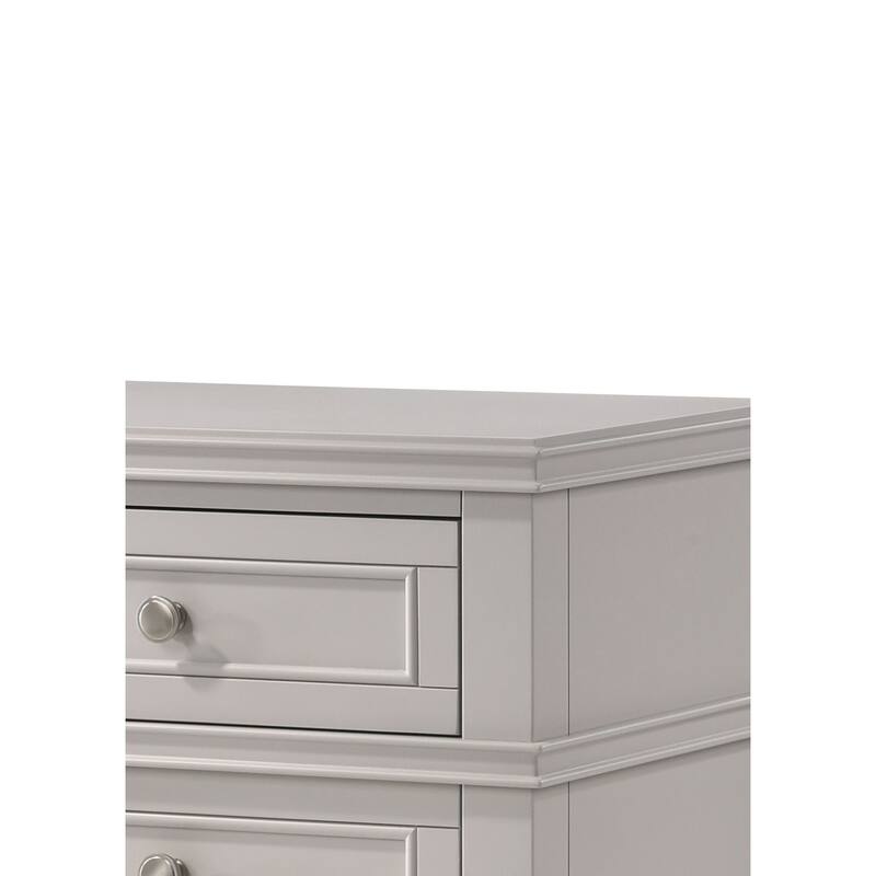 3-Drawer Nightstand with USB Charging Port and Poplar Solids