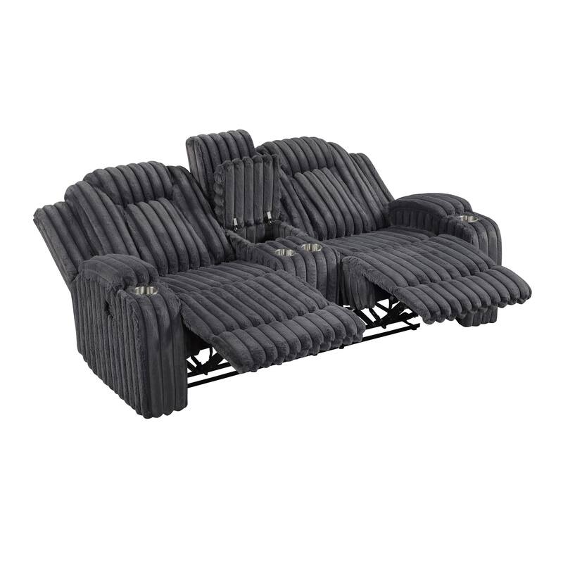 Brynda Corduroy 2-Piece Manual Double Reclining Sofa Sets