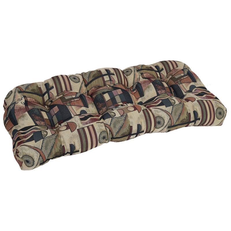 42-inch by 19-inch Rounded Back Tapestry Loveseat Cushion (Multiple Patterns) - 42 x 19 - Picasso