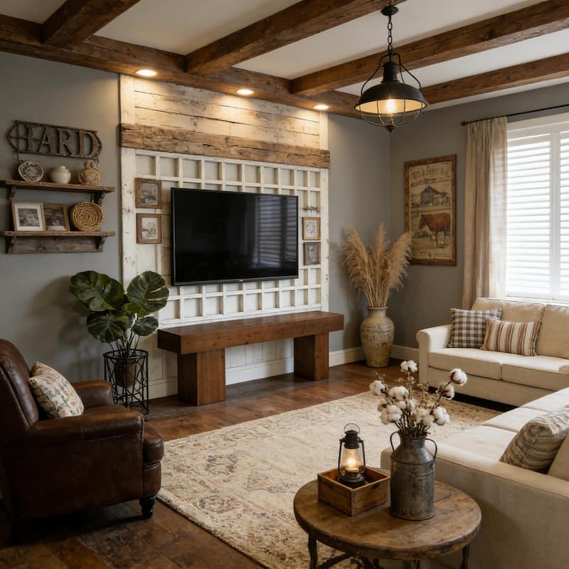 Solid Wood Television Stand for 55/60/65/75 Inch TVs, TV Entertainment Center Media Console Table for Living Room Bedroom