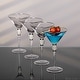 preview thumbnail 14 of 23, Premium Clear Stem Crystal Martini Glasses with Rim and Diamond-like Rhinestones, Elegant 10oz Glassware Set for Cosmopolitan