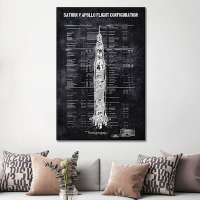 iCanvas "SATURN V" by Joseph Fernando Canvas Print