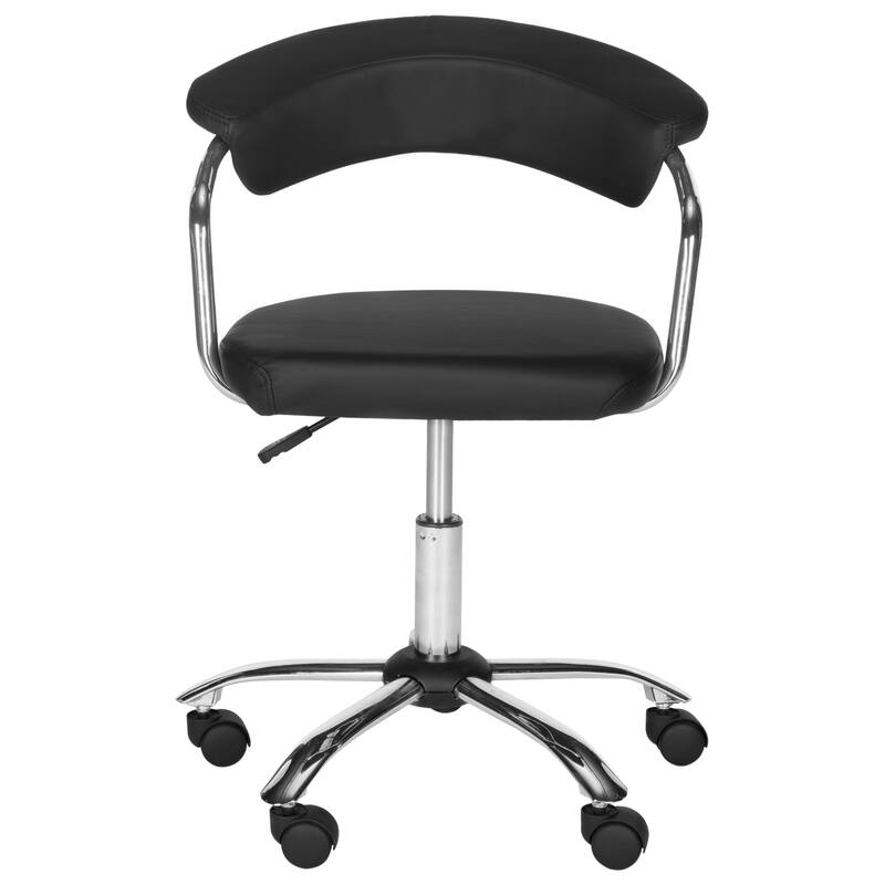 Silver Candis Orchid Cream Desk Chair - 20.7" x 20.9" x 27" - 21Wx21Dx27H - Black
