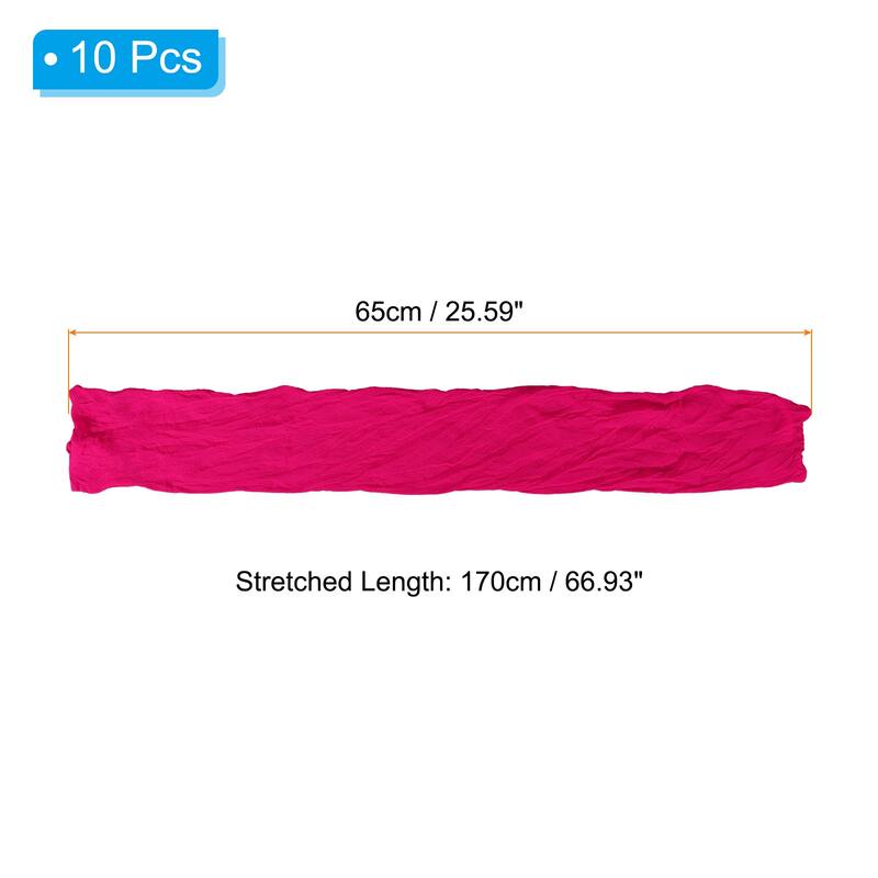 10Pcs Nylon Stockings Flower Fabric 26" for DIY Mesh Flowers Making - Light Coral Pink