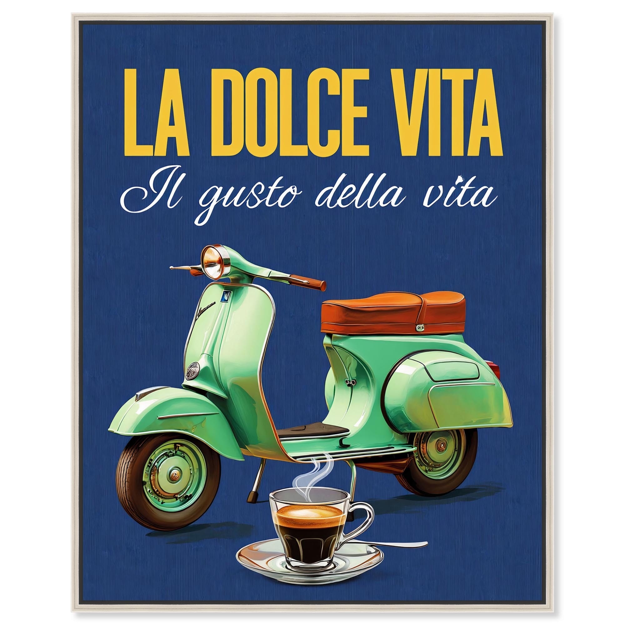 Sweet Ride Summer Art Framed Canvas Print by Art Remedy