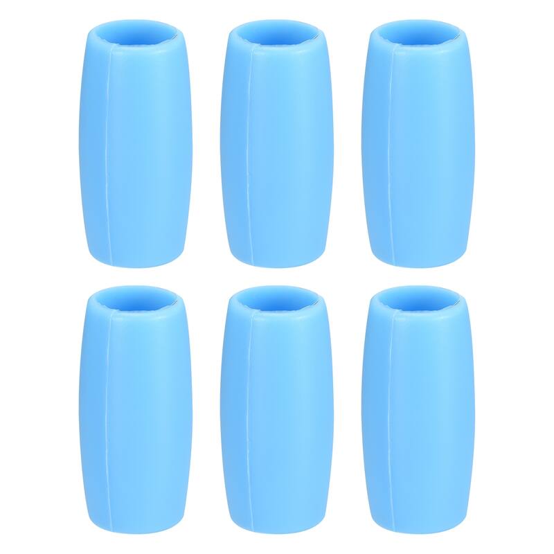 6pcs Silicone Straw Tips for 1/2 Inch OD Steel Straws