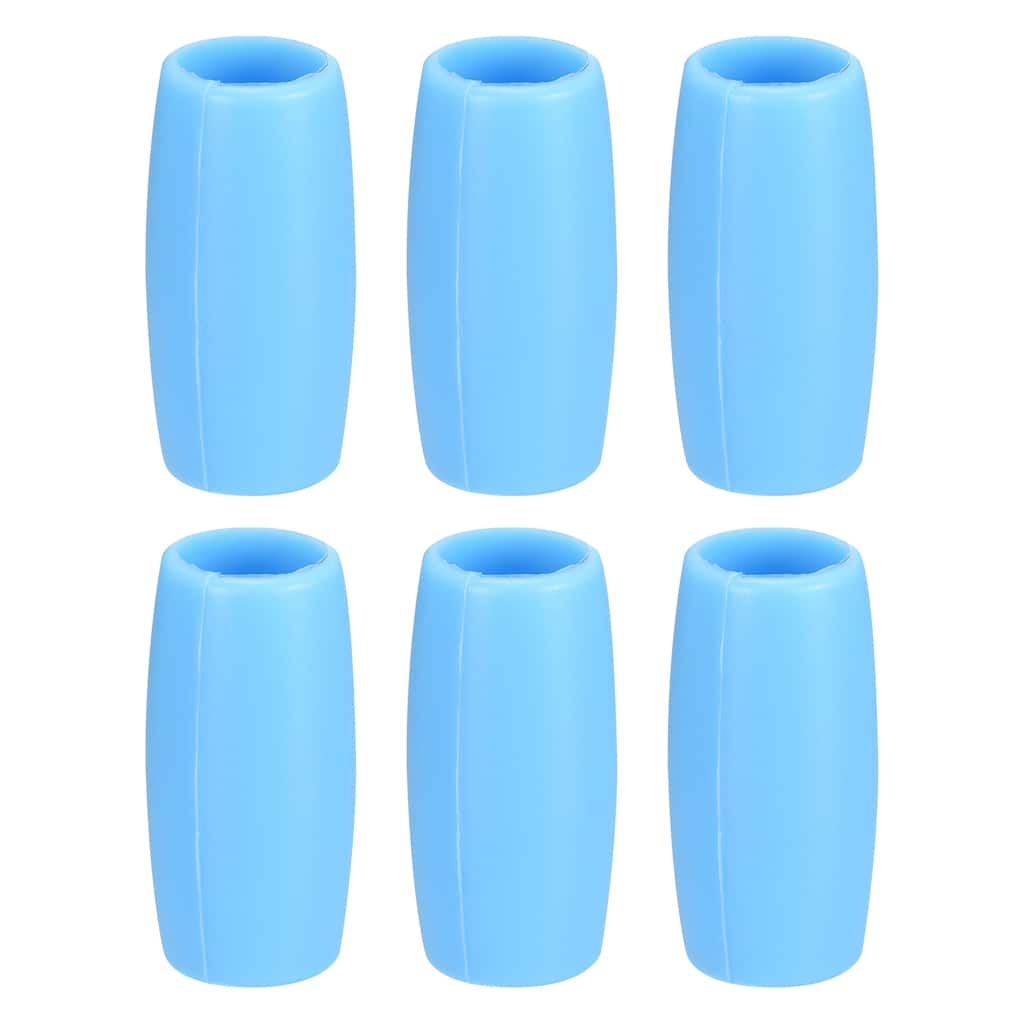 6pcs Silicone Straw Tips for 1/2 Inch OD Steel Straws