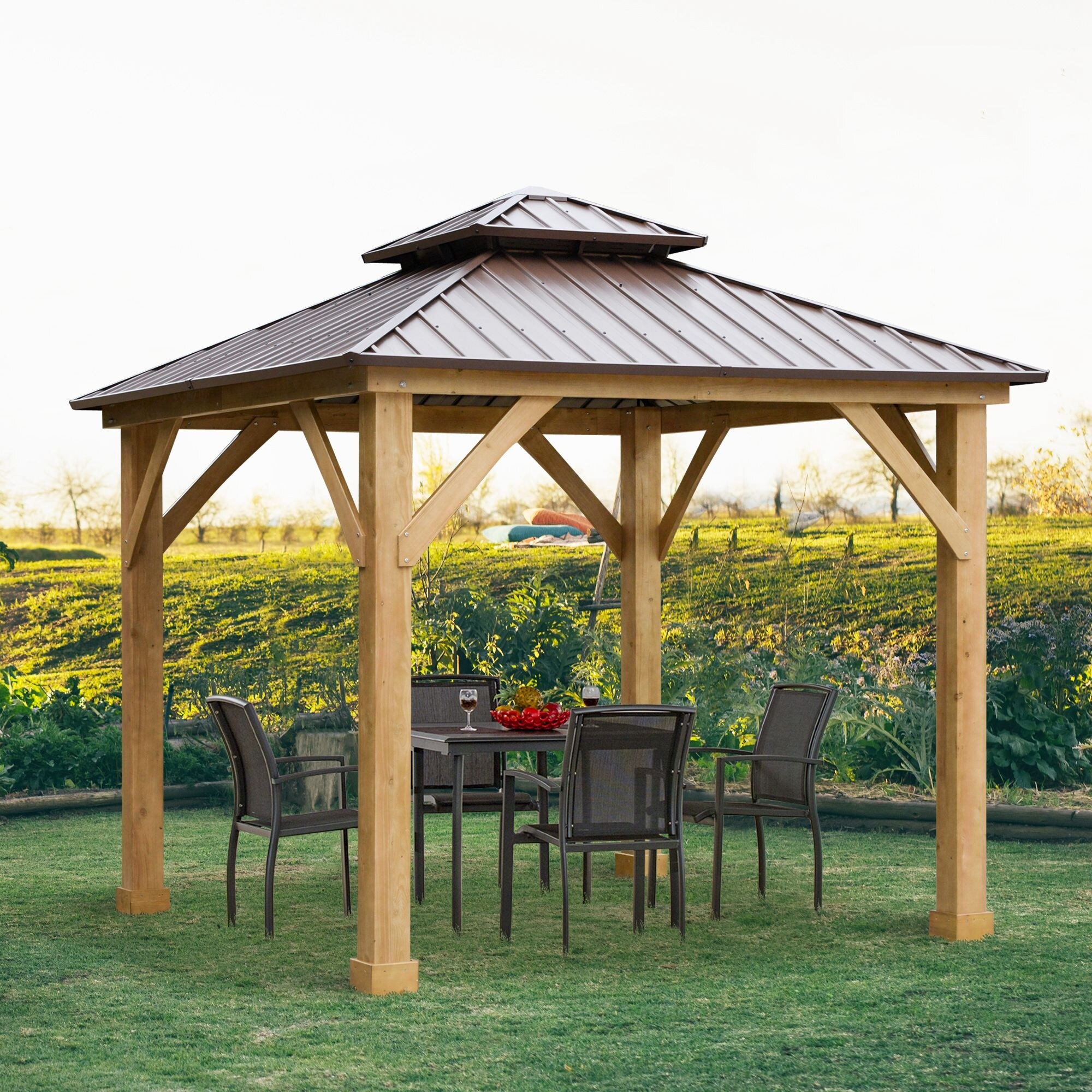 Wood Gazebo for sale Only 4 left at 60