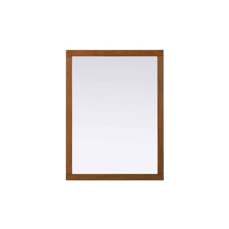 Solene Wooden Rectangle Mirror (42-48 x 36 in.) - Brandy Walnut - 48" x 36"