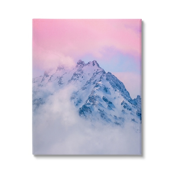 slide 2 of 12, Stupell Foggy Mountain Pink Sky Canvas Wall Art Design by Jared Kreiss 16 x 20