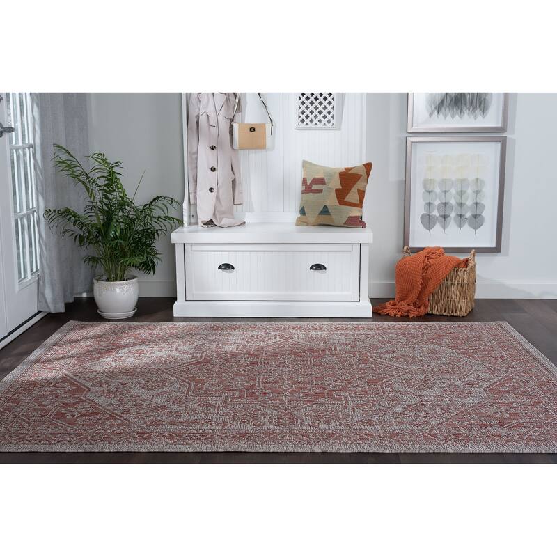 Colonnade Traditional Medallion Indoor/Outdoor Area Rug