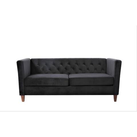 Lisette 73.3'' Velvet Square Arm Sofa