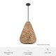 preview thumbnail 4 of 3, Hunter Cambria Boho Seagrass Pendant - Kitchen, Bedroom, Living Room, Dining Room, Entry - Transitional, Coastal