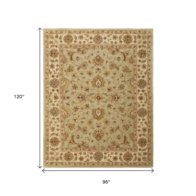 HomeRoots Oriental Traditional Rectangle Area Rug