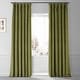 preview thumbnail 113 of 165, Exclusive Fabrics Signature Plush Velvet Hotel Blackout Curtains (1 Panel) - Luxury Soft Drapery for Light Control & Elegance 50 X 108 - Jalapeno Green