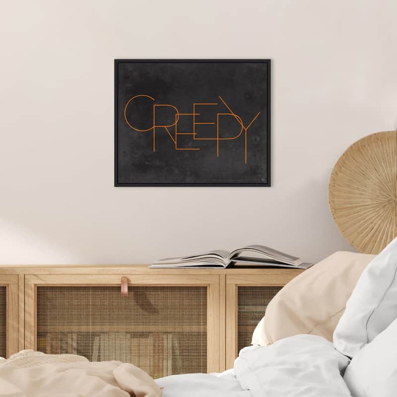 Amanti Art Haunted IV Creepy Framed Canvas Wall Art