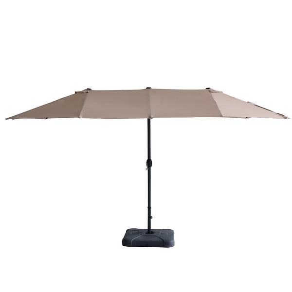 15ft Patio Umbrella Double-sided Outdoor Garden Market Sun Shade Crank. Opens flyout.