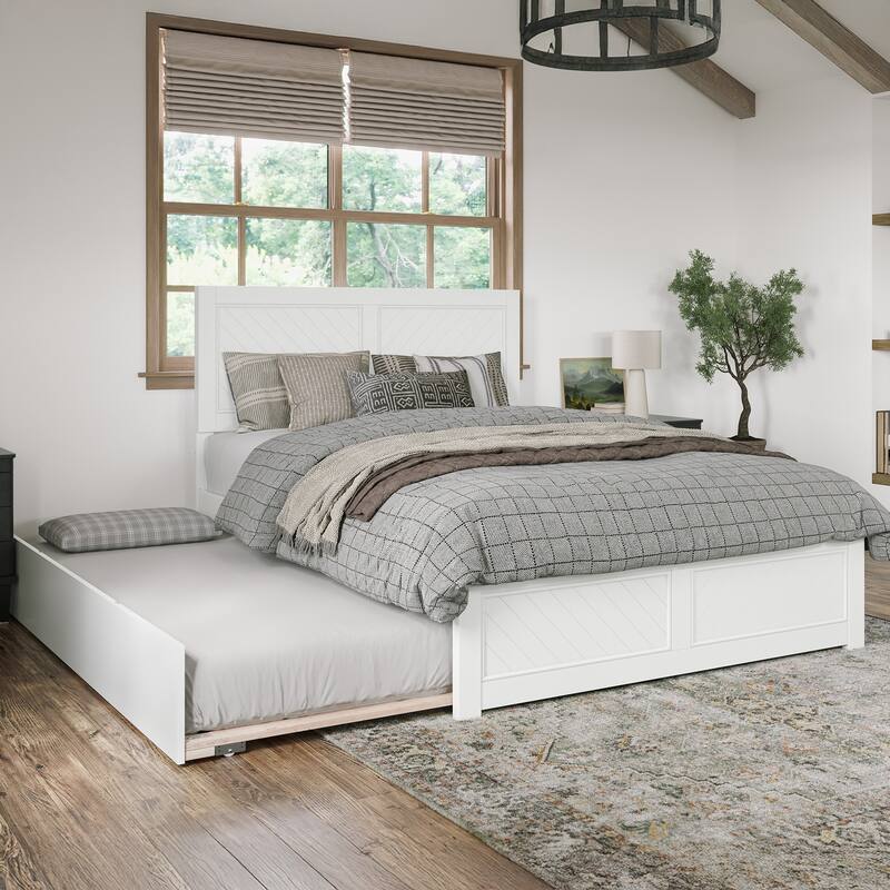 AFI, Canyon Platform Bed with Matching Footboard & Trundle