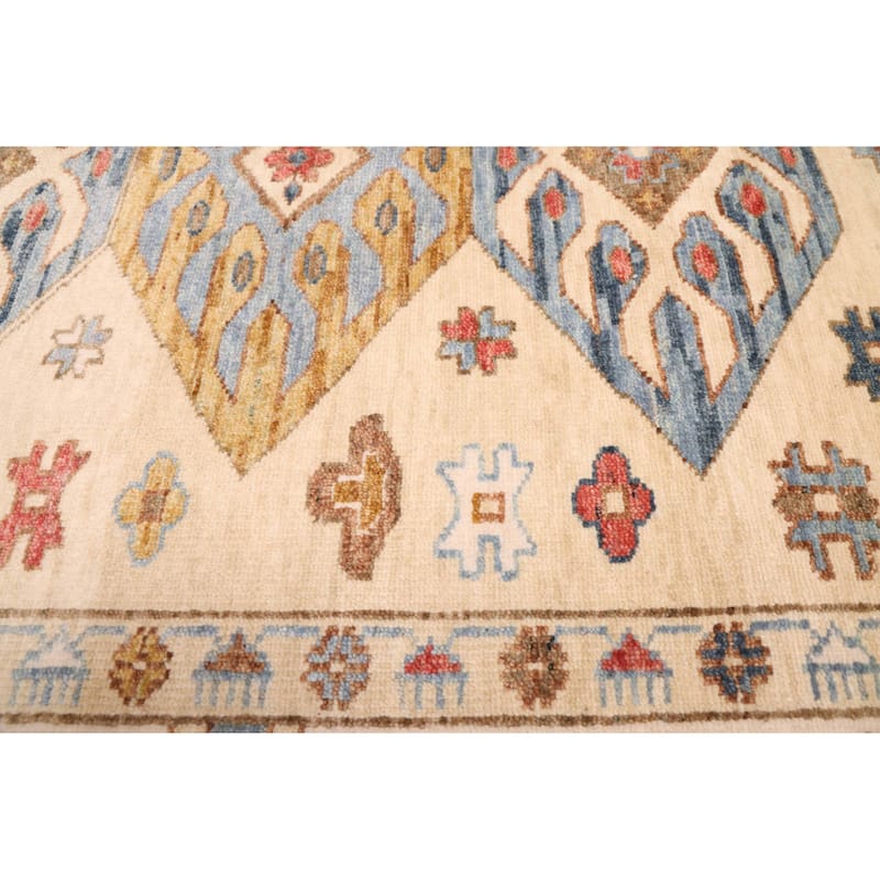 ECARPETGALLERY Hand-knotted Jules Sultane Light Khaki Wool Rug - 9'1 x 12'2