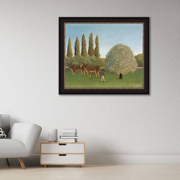 Aubade Chantee A Laetare Un An Passe By Jean Jacques Rousseau Giclee Print Oil Painting Black Frame Size 30 X 25 Overstock 3724