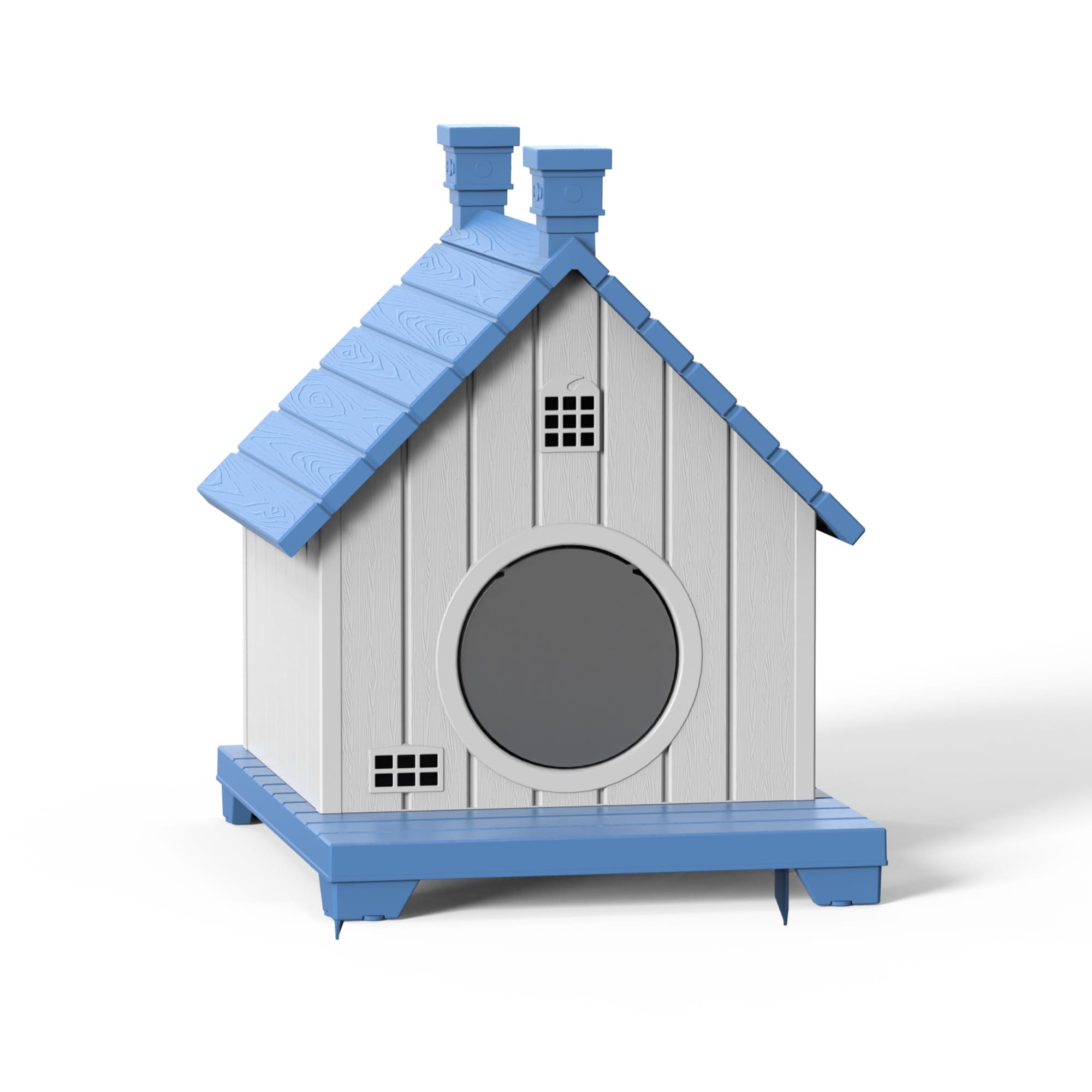 Slanted Roof Cabin Pet House with Porch for Indoor Outdoor Use, for Cats Small Dogs,Rabbits