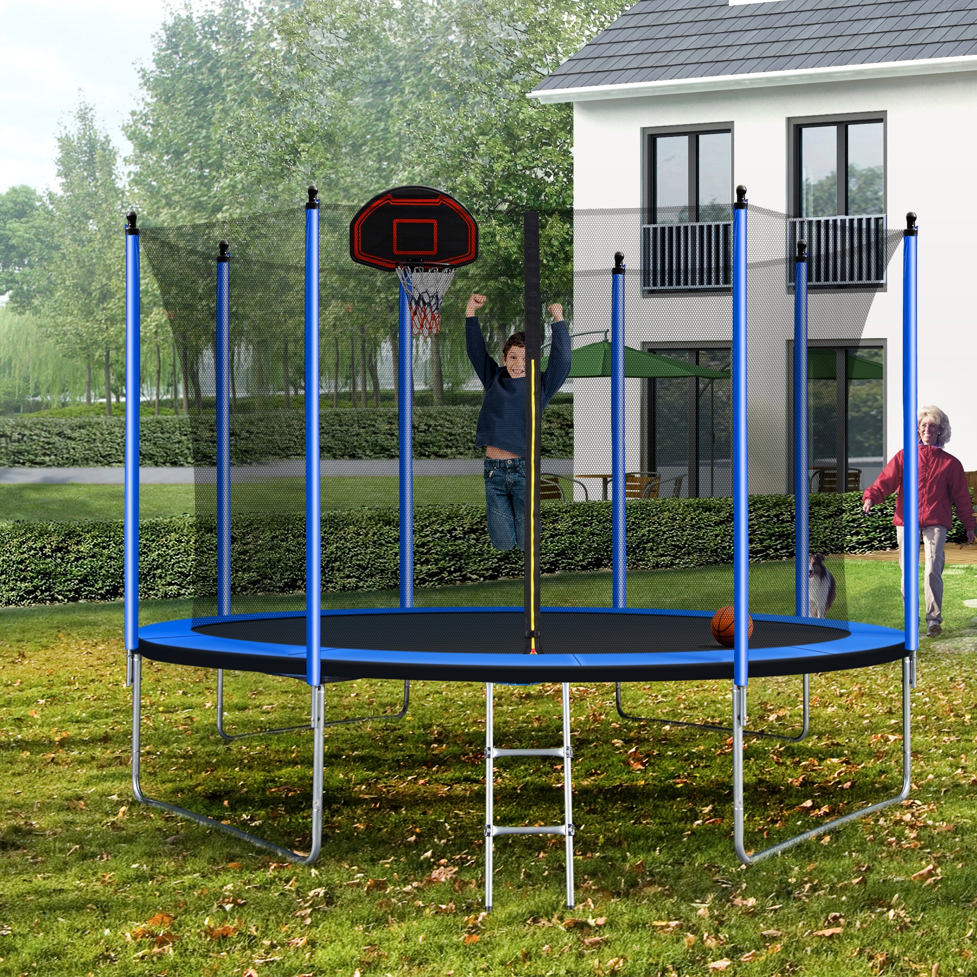 Cheapest 10ft sales trampoline with enclosure