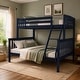 preview thumbnail 9 of 32, Somette Claire Bunk Bed (Mattresses Not Included) Navy Blue - Twin/Full