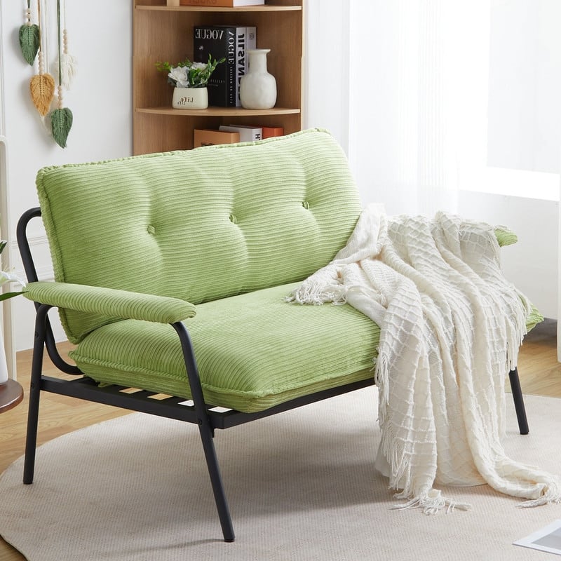 53" Two Seater Sofa, Metal Frame