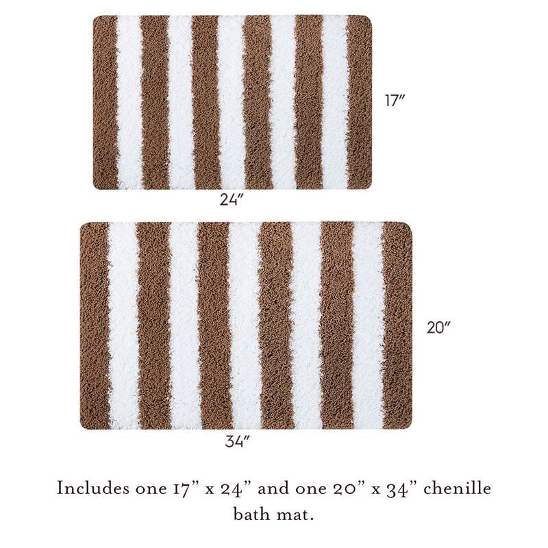 Laura Ashley Eden Stripe Bath Mat