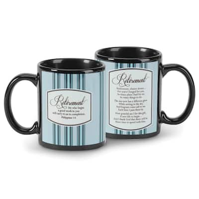 Curata Retirement 11 Oz. Ceramic Mug with Verse Philippians 1:6
