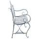 preview thumbnail 15 of 29, SAFAVIEH Outdoor Living Abner Wrought Iron 46-inch Garden Bench. - 45.8" W x 20" L x 40" H