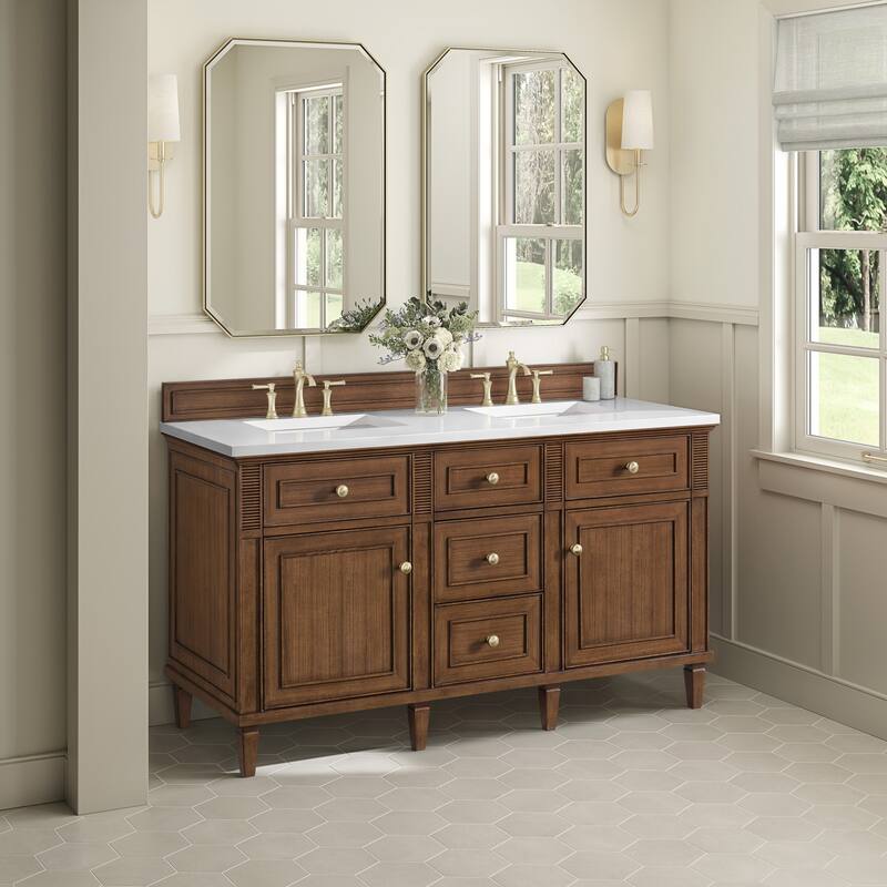 James Martin Vanities 424-V60D-3WZ Lorelai 60" Double Basin Wood