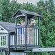 preview thumbnail 6 of 12, Backyard Discovery Whispering Point Light Gray Cedar Wood Swing Set - 15'3" x 11'6"