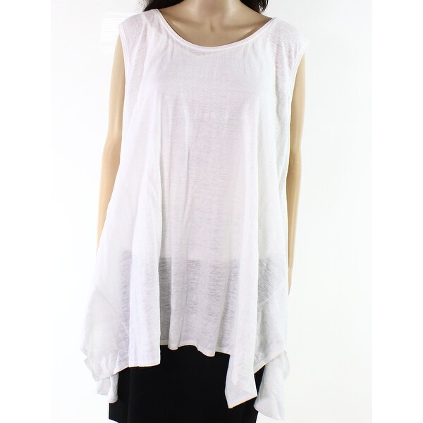 plus size linen tank top