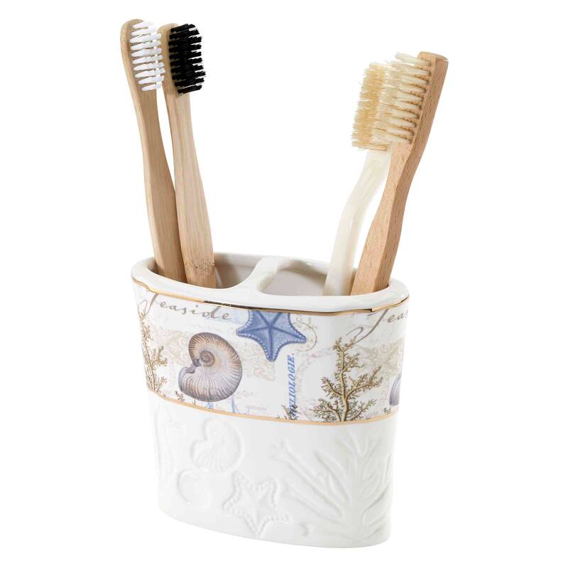 Avanti Linens Antigua Toothbrush Holder - Ivory - Toothbrush Holder