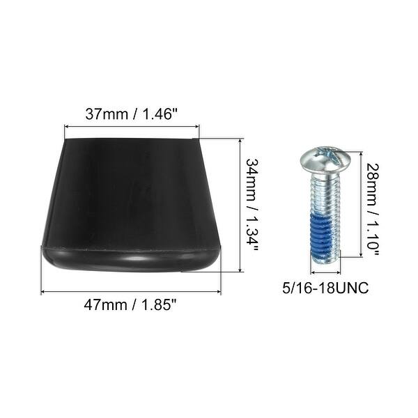 Roller Skate Toe Stops with Screwdriver 82A Rubber Brake Stoppers Block