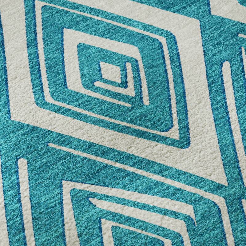 Premium Washable Super Soft Diamond Cascade Mayfield Rug