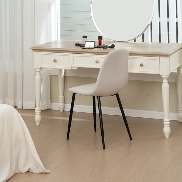 Suede dressing table chair discount