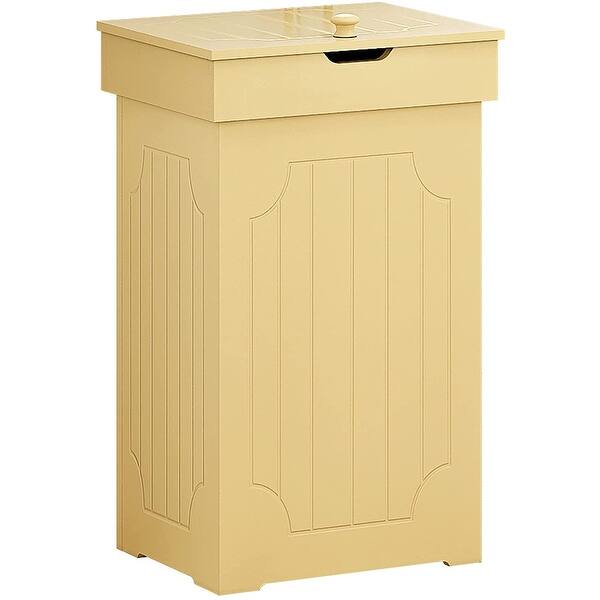 Cottage Trash Can ,13 Gallon Wood Trash Bin ,Country Style Garbage Can