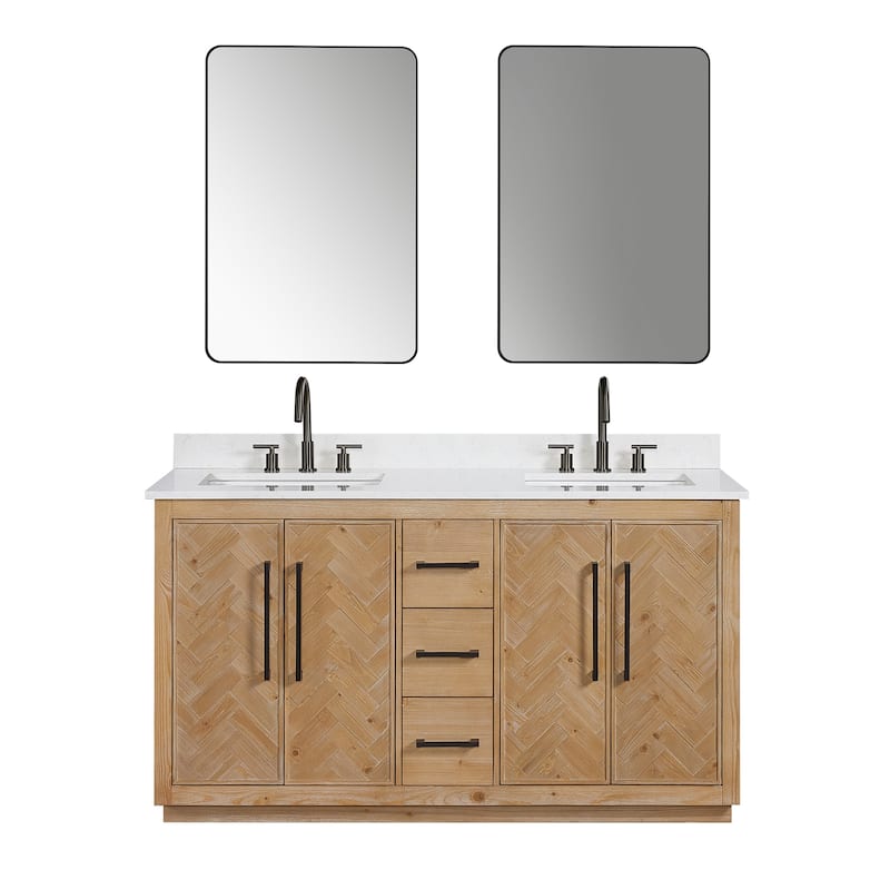 Altair Bellavia Bath Vanity in Weathered Fir with Mirror