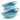 Rachael Ray Ceramics Oval Au Gratin Set, 2-Piece, Agave Blue